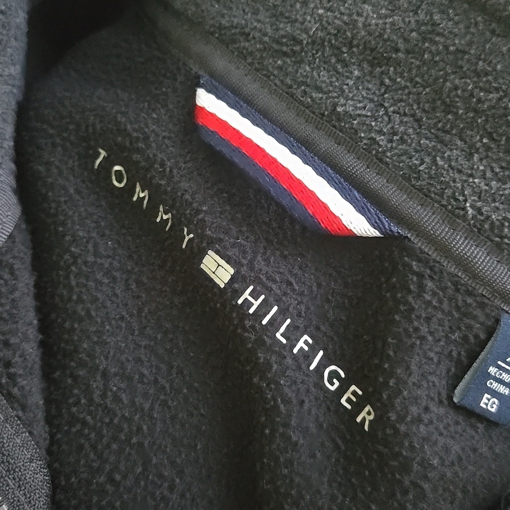 Tommy Hilfiger Men's Fleece Vest Stand Up Collar And Zipper Pockets XL - Picture 5 of 5
